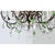 Late 19th Century French Brass Chandelier with Clear & Green Crystals For Sale - Image 4 of 17