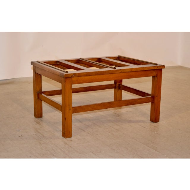 Brown 19th C English Luggage Stand For Sale - Image 8 of 8