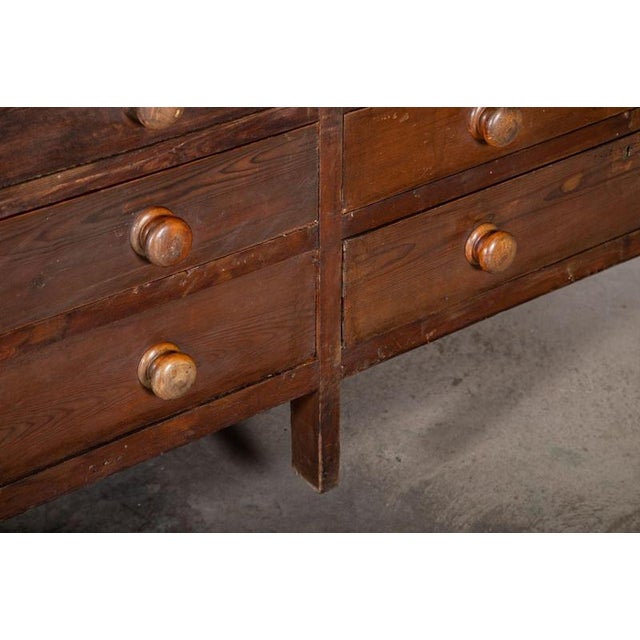 Large 19th Century English Pine Double Sided Work Table, 1890 For Sale - Image 18 of 18