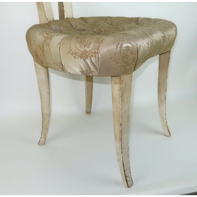 Grosfeld House Accent Chair With Hand Carved Swag Detail, 1940's For Sale - Image 9 of 15