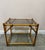 1950’s Rattan Glass Top Side Table For Sale - Image 4 of 5