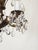 Vintage Overflowing Dark Patina Ornate Bronze Cut Lead Glass Crystal Chandelier For Sale - Image 10 of 17