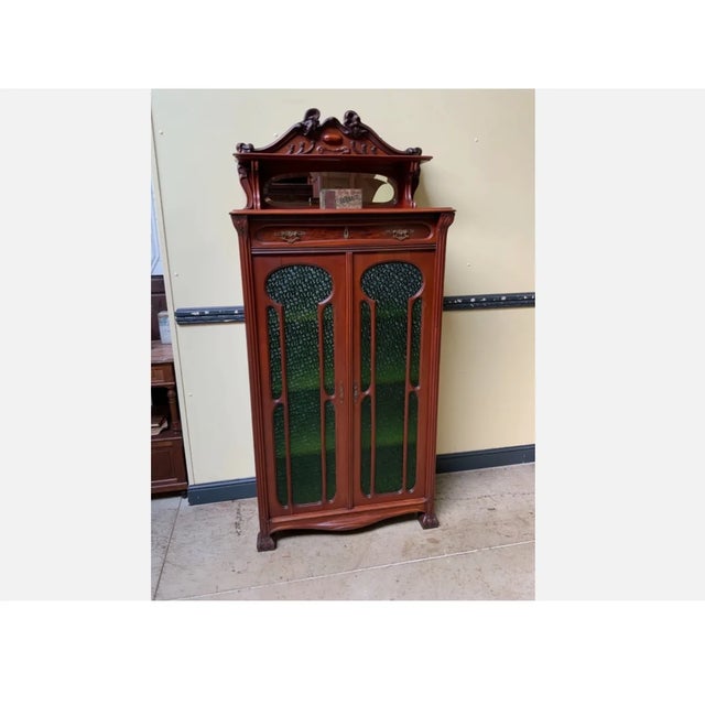 Antique Art Nouveau Jugendstil Showcase, 1900 For Sale - Image 3 of 10