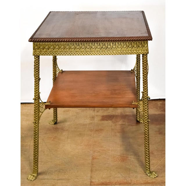 Fantastic Asthetic Movement Center Table. No maker's marks that I have found, but table is superbly designed and executed...