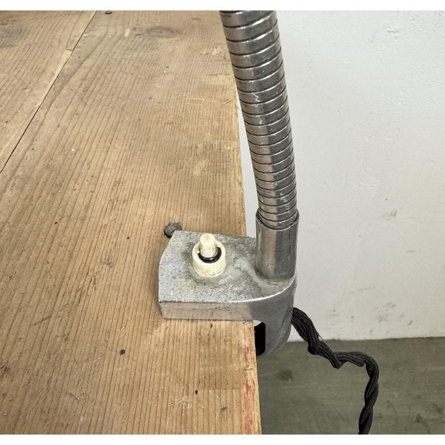 Vintage Grey Italian Gooseneck Table Lamp from GCME, 1950s For Sale - Image 4 of 18