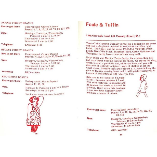 Paper "Get Dressed: A Useful Guide to London's Boutiques" 1966 Bultitude, Millicent [Edited By] For Sale - Image 7 of 12