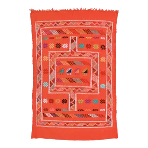Late 20th Century Vintage Moroccan Rug - 4'9'' X 3'