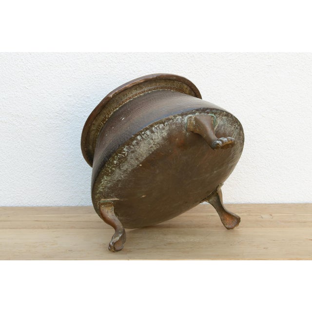 Large Antique English Copper Cauldron For Sale - Image 9 of 10