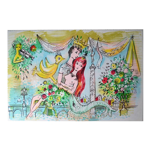 Limited Edition "Royal Lovers" Lithograph by Charles Cobelle For Sale