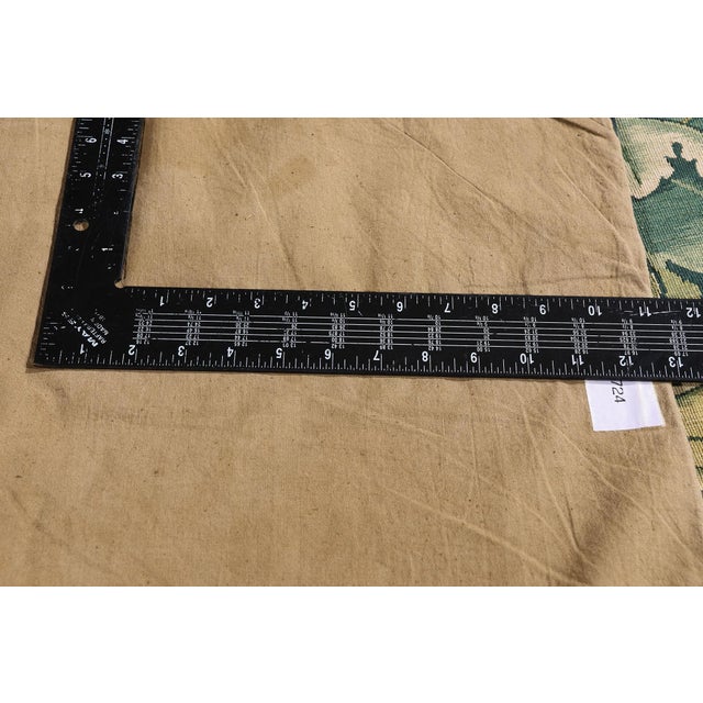 Textile Vintage Chinese Aubusson Tapestry, 05'08 X 05'01 For Sale - Image 7 of 10