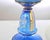 Antique Blue Glass Kerosene Lamp, Early 20th Century For Sale - Image 5 of 6