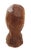 Late 20th Century Vintage Hand-Carved African Folk Art Wooden Bust – Solid Hardwood, 6.5″ Tall, 1.7 Lb For Sale - Image 5 of 7