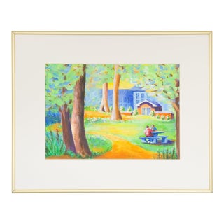 Two at the Park - Tomoko Parry, C. 1990s For Sale