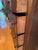 Wood Antique Tiger Oak Serpentine Tallboy Dresser - 6 Drawer For Sale - Image 7 of 11