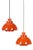 Danish Space Age Pendant Lamps by K. Kewo for Nordisk Solar, 1970s, Set of 2 For Sale