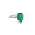 Traditional Natural Emerald Diamond Ring 6.5 14k WG 4.62 TCW Certified For Sale - Image 3 of 18