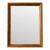 Rustic Red and Gold Vintage Wall Mirror For Sale