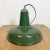 Industrial Green Enamel Factory Pendant Lamp, 1960s For Sale - Image 9 of 16