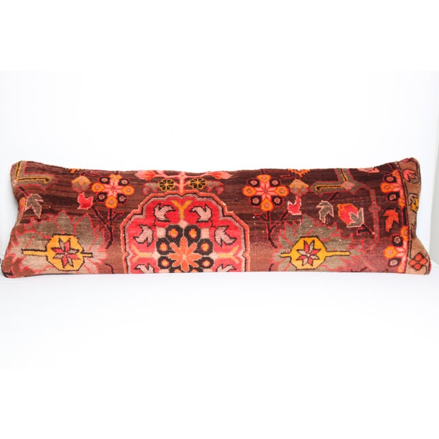 Here i am listing a 100% Handmade double knotted rug pillow cover, made from Vintage Tribal Kurdish carpet rug. This’s a...