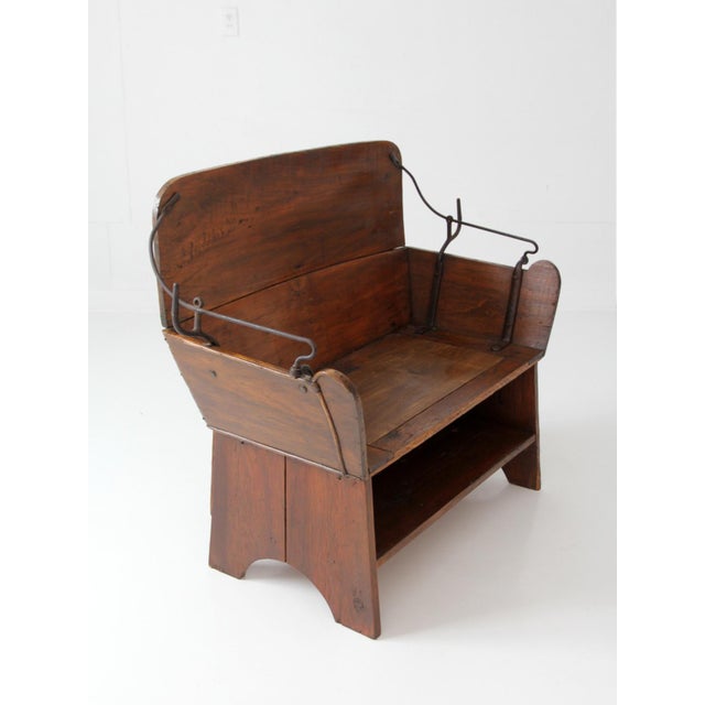Antique American Buggy Seat Bench For Sale - Image 12 of 17