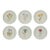 Round Framed Encyclopedia Floral Print (Set of 6) For Sale