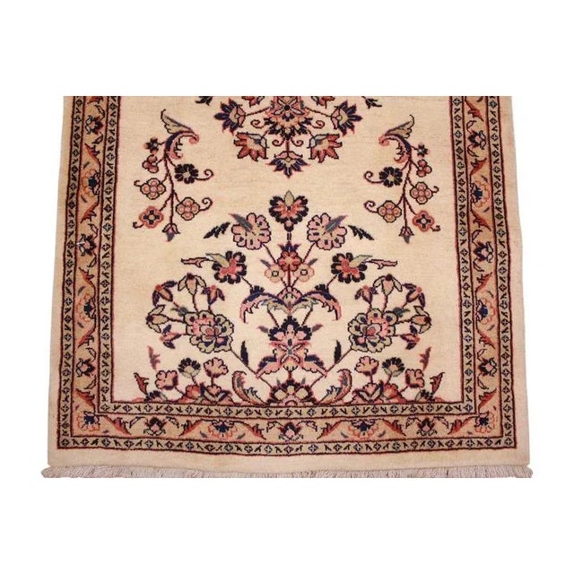 Textile Middle Eastern Hand-Knotted Sarough Rug For Sale - Image 7 of 11