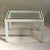 Mid-Century Modern Cream Metal & Brass Side Tables with Glass Top, 1970s, Set of 2 For Sale - Image 9 of 12