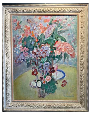 Gleb Savinov, Flower Pot, Oil on Canvas, 1988