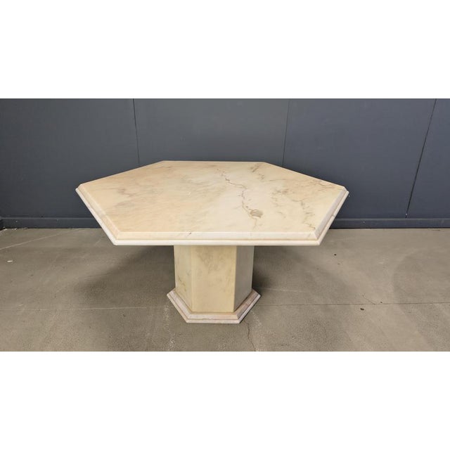 Italian Octagonal Marble Dining Table, 1970s For Sale - Image 14 of 16