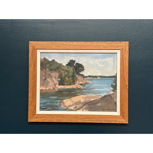 Ragner Nyberg, River, 1969, Oil on Panel, Framed For Sale - Image 11 of 18