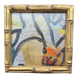 Hunt Slonem Wonderland Bunny Textile, Framed For Sale