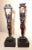Pair of Antique Carved Newcombe Wood Nude Lady Man Sculpture Candlestick Statue For Sale - Image 4 of 16