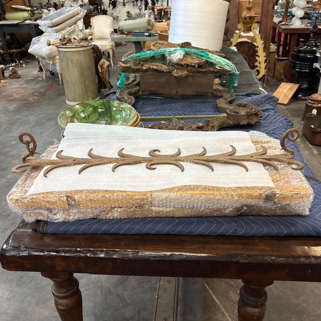 Spanish Mid 20th Century Hand Forged Wrought Iron Rack For Sale - Image 3 of 12