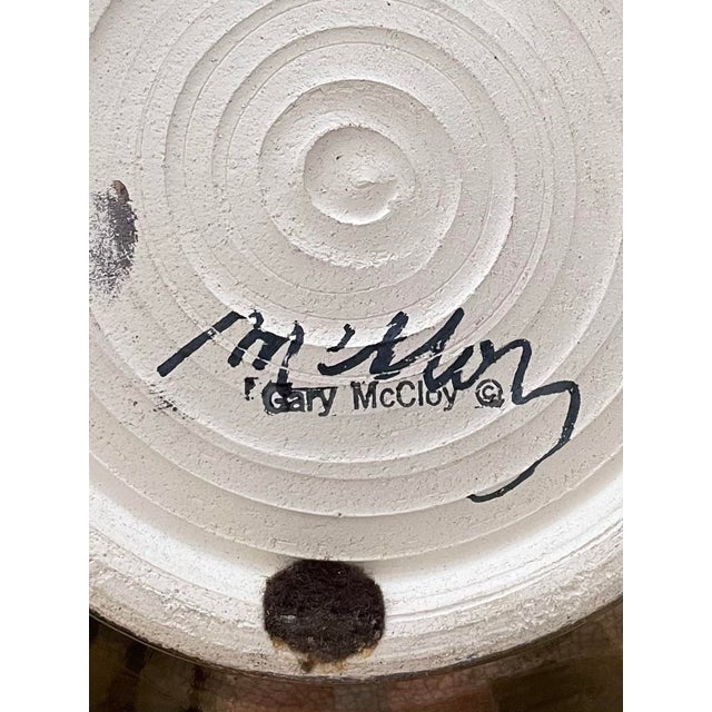 Gary McCloy Ceramic Gold-Bronze Glazed Large Ginger Jar Vase 1980s For Sale - Image 11 of 12