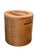 Late 20th Century Vintage Mid-Century Modern Wooden Ice Bucket | Scandinavian Teak or Maple Barware With Metal Handle Lid For Sale - Image 5 of 11