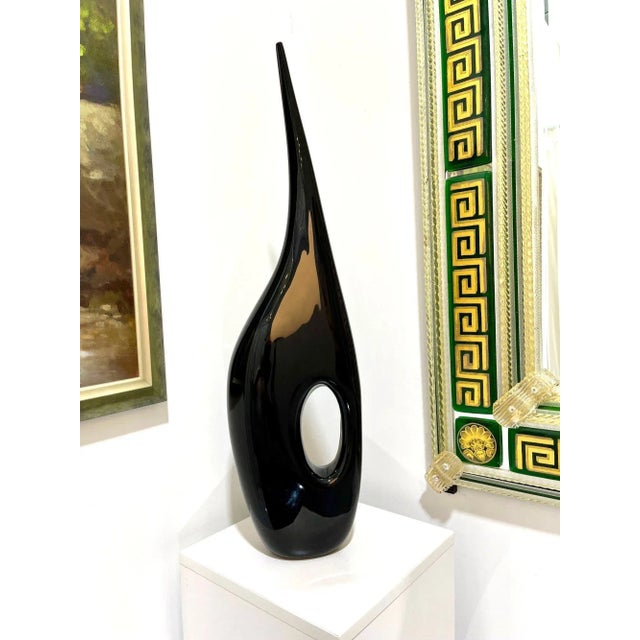 Price reduced $500. Now only $1,495! This amazing vase was hand made by renowned Glass Masters at the Vivarina Formia...