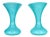 Mid Century Modern Art Deco Murano Glass Vases - a Pair For Sale