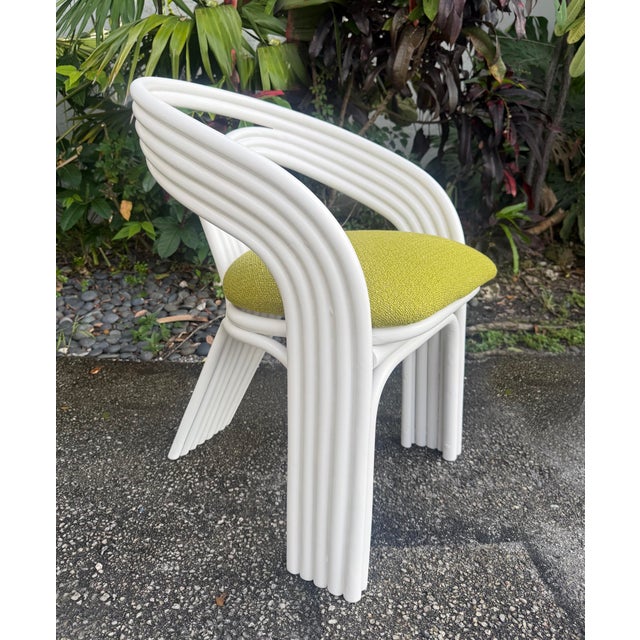Mid-Century Modern 1980s 5-Strand Rattan Chairs, Axel Enthoven, Manner, 2 Pairs Available For Sale - Image 3 of 8