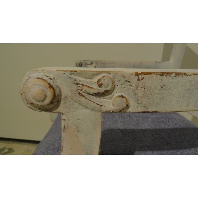 Set of 3 Vintage Klismos Style Armchairs From the 1990s For Sale - Image 9 of 10