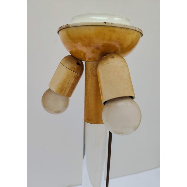 Black Large Table Lamp in Pink Murano Glass and Acrylic by Venini for Maestri Di Murano, 1980s For Sale - Image 8 of 11