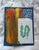 8.5" x 11" A mixed media analog collage featuring orange and yellow paint strokes, a photo of close up chili peppers, an...