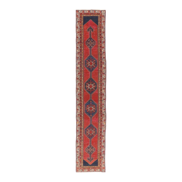 Late 19th Century Persian Malayer Rug, 03'00 X 16'07 For Sale