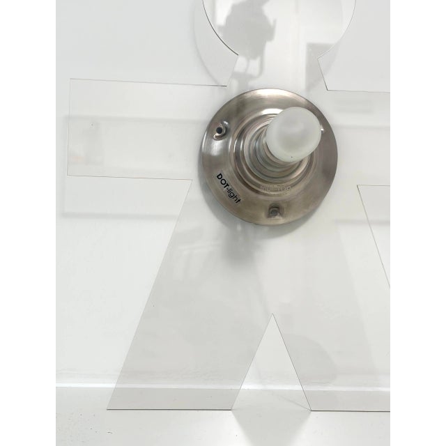Plastic Angel Wall Light in Transparent Acrylic Glass from DOT-Light For Sale - Image 7 of 14