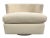 Ivory 80's Directional Freshly Upholstered Swivel Chair For Sale - Image 8 of 10