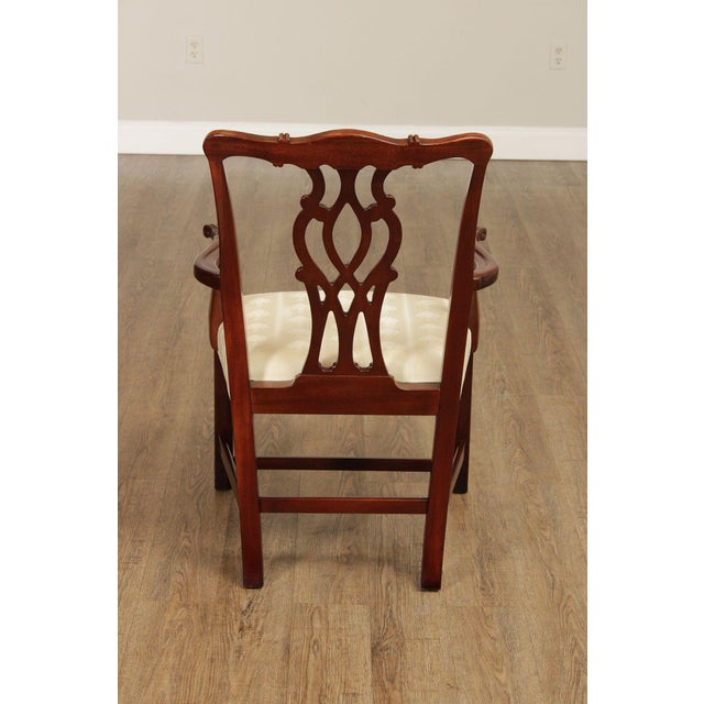 Hickory Chair Set Of Six Chippendale Style Mahogany Dining Chairs For Sale - Image 16 of 18