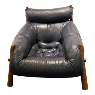 1960s Percival Lafer Jacarandá Brazilian Rosewood Leather Chair For Sale