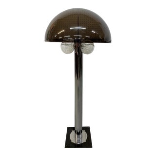 Mid-Century Modern Mushroom Chrome Floor Lamp For Sale