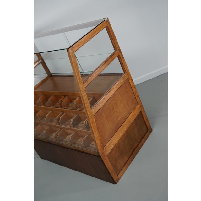 Spanish Beech and Oak Haberdashery Cabinet or Shop Counter, 1950s For Sale - Image 13 of 18