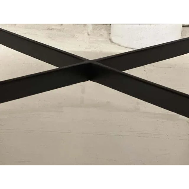 Harvey Probber Midcentury Harvey Probber Round Black and Oak Coffee Table For Sale - Image 4 of 7