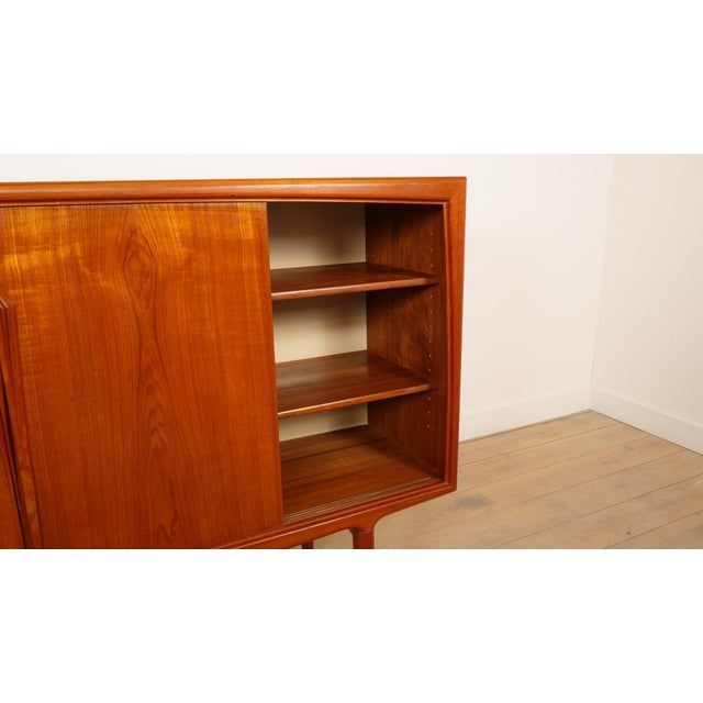 Vintage Danish Teak Highboard by Axel Christensen for Aco Mobler For Sale - Image 13 of 17